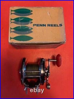 Vintage Penn Jigmaster Jr. No. 501 Fishing Reel Steel Gears & Guts+original Box
