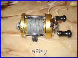 Vintage Penn Levelmatic 940 Baitcasting Reel made in USA with Lead Core Line