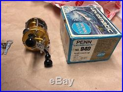Vintage Penn Levelmatic No. 940 Big Game Bait Casting Reel withBOX MINT NIB NOS