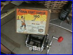 Vintage Penn Light-Surfer Model 160 Fishing Reel with Original Box
