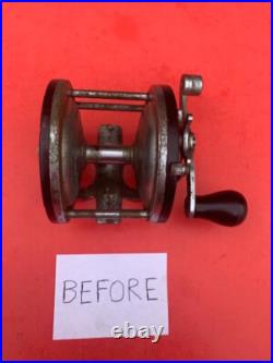 Vintage Penn Long Beach 60 Conventional Fishing Reel Circa 1930s Refurbished