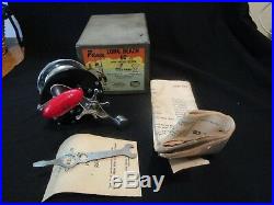 Vintage Penn Long Beach 60 Fishing Reel With Box Manual Tool