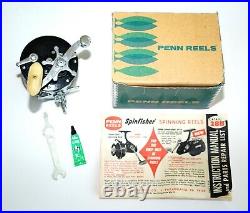 Vintage Penn Long Beach 66 Star Drag Fishing Reel (+ Box, Oil, Tool, and Manual)