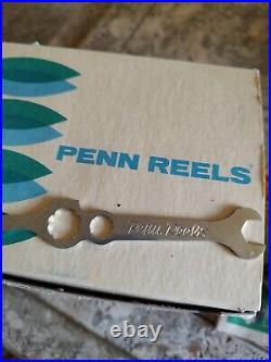 Vintage Penn Long Beach 68 Fishing Reel, 1950's BOX PAPERWORK WRENCH deep sea