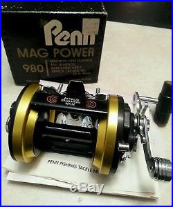 Vintage Penn Mag power 980, conventional casting reel, original box