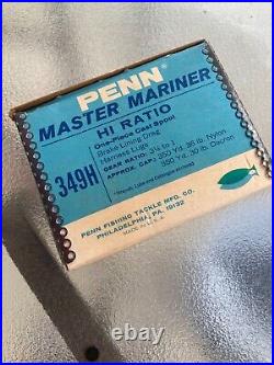 Vintage Penn Master Mariner 349 LEFTY fishing reel