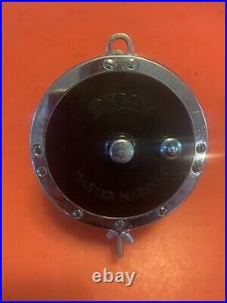 Vintage Penn Master Mariner 349h Fishing Reel With Blue & White Vintage Box L@@k