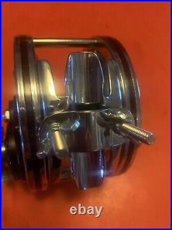 Vintage Penn Master Mariner 349h Fishing Reel With Blue & White Vintage Box L@@k