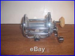 Vintage Penn Monofil 25 Conventional Fishing Reel Made In USA Gray Excellent