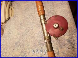 Vintage Penn Monofil 27 Fishing Reel & Rod Combo