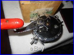 Vintage Penn No. 349 Master Mariner Metal Spool Salt Water Fishing Reel & Box