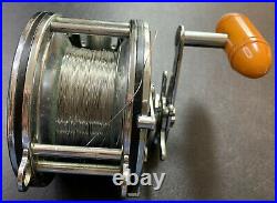 Vintage Penn No 349 Master Super Mariner Fishing Reel & Wire Spool