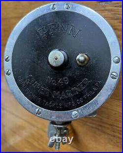 Vintage Penn No. 49M Super Mariner Big Game Reel GUC