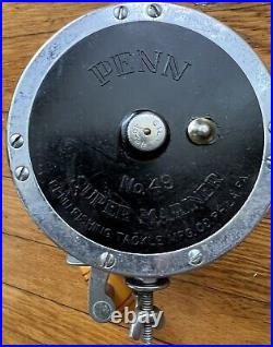 Vintage Penn No. 49M Super Mariner Big Game Reel GUC