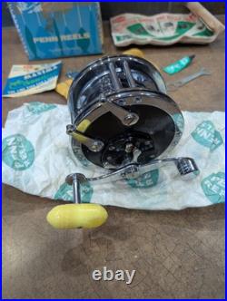 Vintage Penn No. 49M Super Mariner Reel Box, Paper, Tool, Grease, Packing Paper