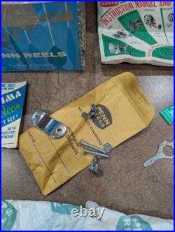 Vintage Penn No. 49M Super Mariner Reel Box, Paper, Tool, Grease, Packing Paper