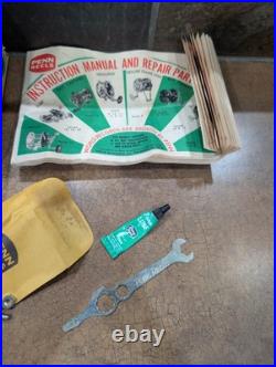Vintage Penn No. 49M Super Mariner Reel Box, Paper, Tool, Grease, Packing Paper
