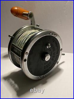 Vintage Penn No. 49 Deep Sea Reel Super Mariner With Box & Hardware CLEAN Right Han