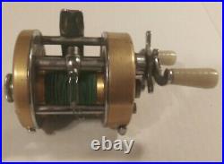 Vintage Penn No. 910 Levelmatic Ball Bearings Bait Casting Reel Great Condition