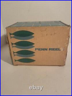 Vintage Penn Peer 209 Fishing Reel With Penn Lube One Screw Take Apart Red Handle