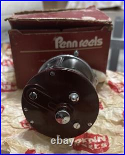 Vintage Penn Peer 209 Level Wind Fishing Reel-red