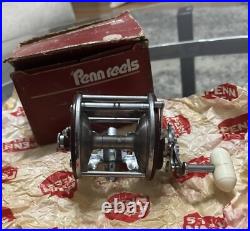 Vintage Penn Peer 209 Level Wind Fishing Reel-red