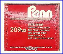 Vintage Penn Peer 209 Rot Made in USA Philadelphia, Neu mit Box und Zubehör