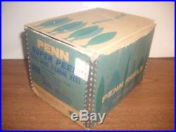Vintage Penn Peer No. 309 Level Wind Fishing Reel with Orig Box Wrench Lube Minty