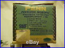 Vintage Penn Peerless Monofil 9 Casting Fishing Reel 9MF withBox UNUSED GEM NEW