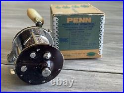 Vintage Penn Peerless Mononfil 9MS Saltwater Reel With Box. Excellent Condition