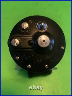 Vintage Penn Peerless No. 9 Levelwind Fishing Reel With Original Blue/white Box