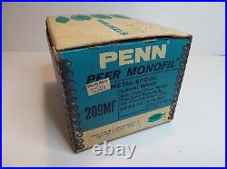 Vintage Penn Reel 209MF Peer Monofil Level Wind New in Box