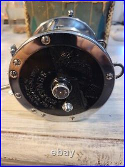 Vintage Penn Reel Senator 4/0 113 Big Game Reel USA Yellow Handle With Box