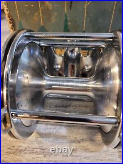 Vintage Penn Reel Senator 4/0 113 Big Game Reel USA Yellow Handle With Box