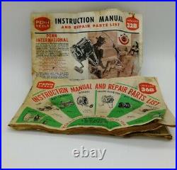 Vintage Penn Reels No. 150 Reel With Repair Manuals & Box