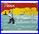 Vintage Penn Reels Porcelain Sign Fly Fishing Rod Tackle Yo Zuri Rapala Gas Oil