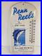 Vintage Penn Reels Sport Fishing Tackle MFG CO Advertising Thermometer Sign USA