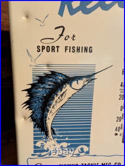 Vintage Penn Reels Thermometer Sport Fishing Tackle MFG CO Advertising Sign