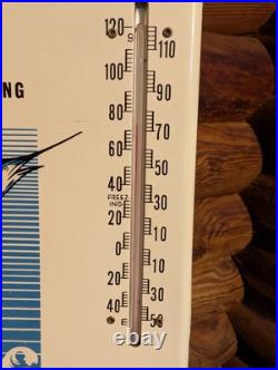 Vintage Penn Reels Thermometer Sport Fishing Tackle MFG CO Advertising Sign