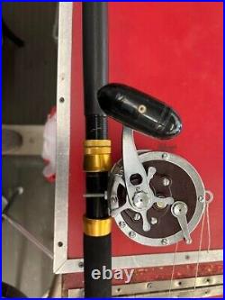 Vintage Penn SENATOR 114H 6/0 Big Game Reel DARK MAROON GOOD USED COND! A
