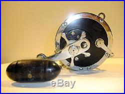 Vintage Penn SENATOR 9/0 Made in USA Pat. D with Harness Clamp Big Game Reel