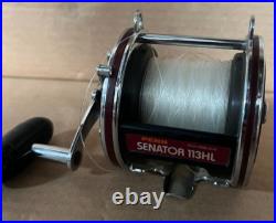 Vintage Penn SPECIAL SENATOR 113HL 4/0 Big Game Reel RED NICE