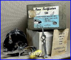 Vintage Penn SailFisher 130 Fishing Reel Withbox