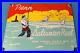 Vintage Penn Saltwater Reels Sign Fishing Gas Service Pump Porcelain Sign