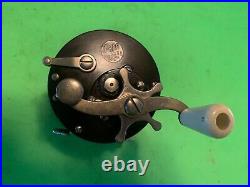 Vintage Penn Seaboy No. 85 Fishing Reel Very Rare Mottled Dark Maroon & Black