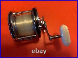 Vintage Penn Senator 110 1/0 Fishing Reel With The Original Blue And White Box