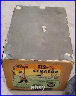 Vintage Penn Senator 112-3/0 Reel, 50's Gem In Box, Nos W Accessories