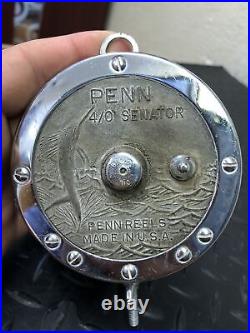Vintage Penn Senator 113 4/0 USA Conventional Bait Casting Fishing Reel