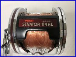 Vintage Penn Senator 114H 6/0 Big Game Fishing Reel with Box and Instructions