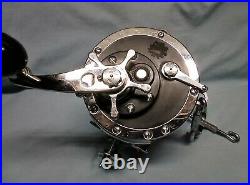 Vintage Penn Senator 115 9/0 Reel, Rod Clamp & Brace Made in USA Nice FREE SHIP